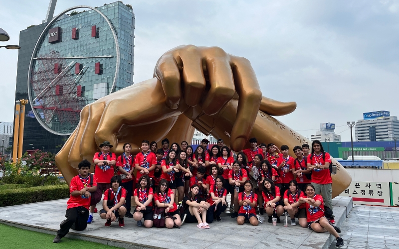 Grupo Guías y Scout Don Bosco en el Jamboree Corea 2023