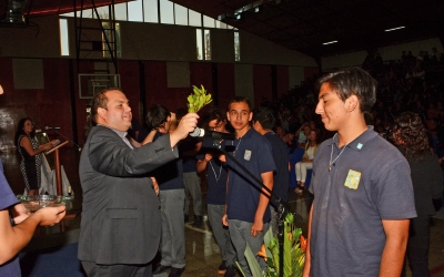 Bendición de los nuevos estudiantes del LAB