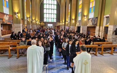 Misa de acción de gracias colegios de la Red MINEDUC Zona Sur de Santiago