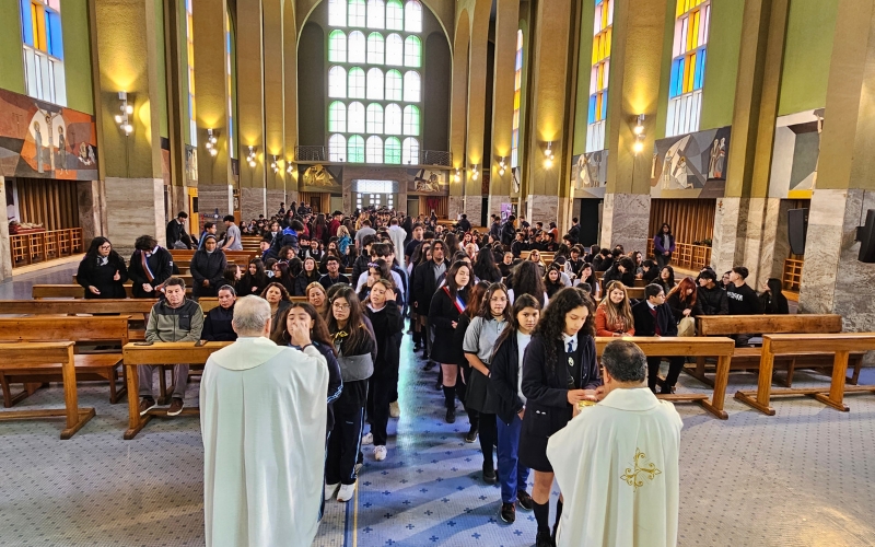 Misa de acción de gracias colegios de la Red MINEDUC Zona Sur de Santiago